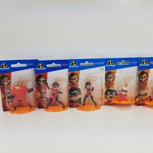 The Incredibles Pixar Action Figure cake decoration set